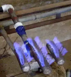 Biogas burner with injector bolivia.JPG