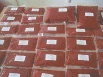 Tomato paste, sterile packed into PET-bags © TAMPA