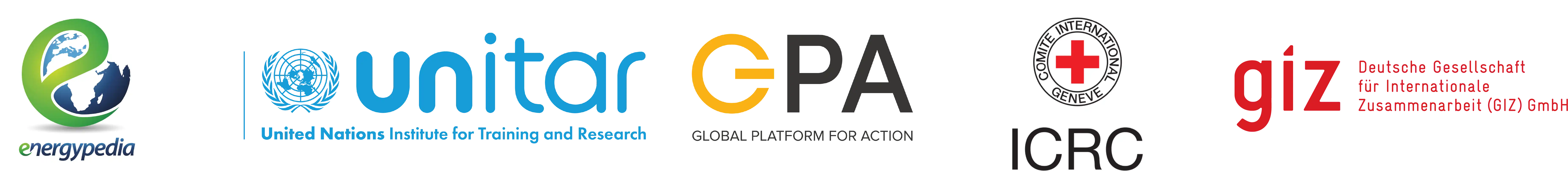 UNITAR ICRC Energypedia GIZ logos.png