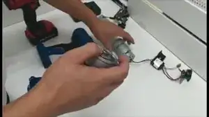 Put the new motor in the gearbox