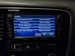 How to enter the Service Menu of a Mitsubishi MMCS NR-242
