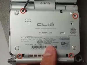 Sony Clie PEG-UX50 Rear Case Replacement