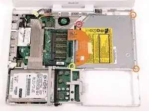 iBook G4 12" 800 MHz-1.2 GHz Optical Drive Replacement