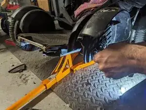 Disassembling Whill Ci powerchair Front wheel and fender