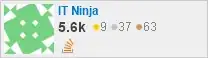 profile for IT Ninja on Stack Exchange, a network of free, community-driven Q&A sites