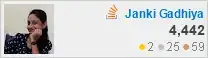 profile for janki gadhiya at Stack Overflow, Q&A for professional and enthusiast programmers