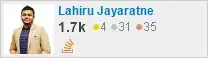 profile for Lahiru on Stack Exchange, a network of free, community-driven Q&A sites