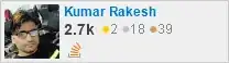 profile for Kumar Rakesh on Stack Exchange, a network of free, community-driven Q&A sites profile for Kumar Rakesh on Stack Exchange, a network of free, community-driven Q&A sites
