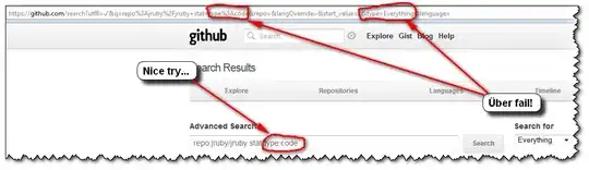 Wrong search selector