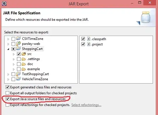 Screenshot: duplicate items