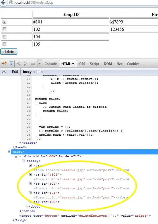 Value of requestType