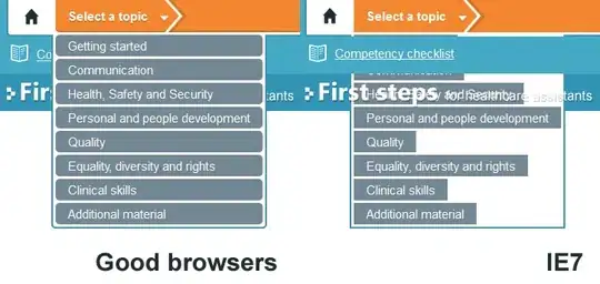 Comparison of IE7 to firefox