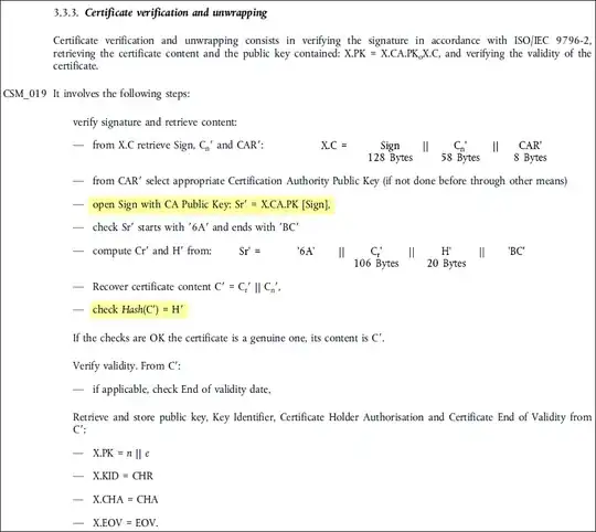 compilation error message