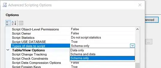 Advanced options including data!