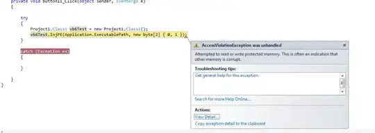 Screenshot of My problem