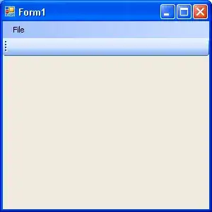 A basic winforms window with toolstrip and menustrip