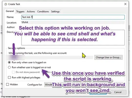 Logged in user vs Running in background