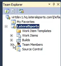Screenshot of table of provided data