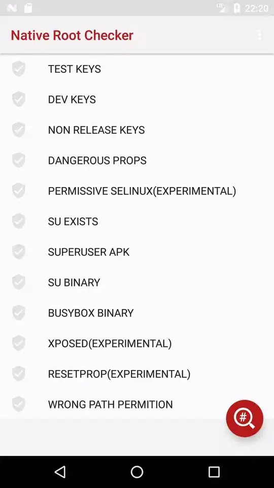 When you tap on a row, a modal view opens up