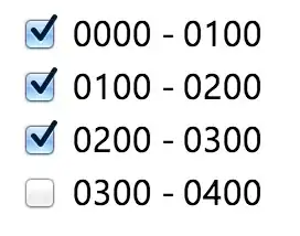 screenshot of checkboxes: Chrome
