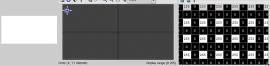 screenshot of outlined row