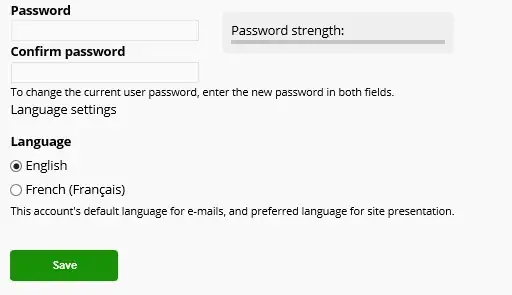 example of folder structure