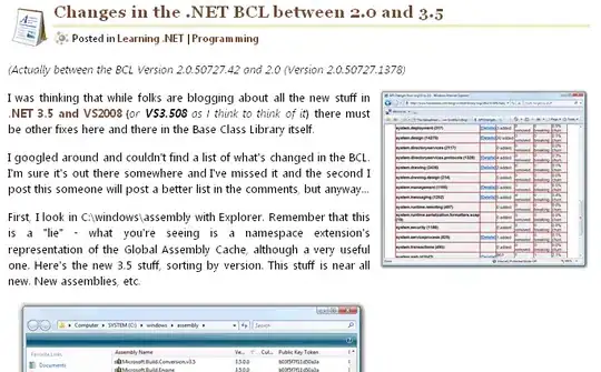 screenshot of the above godbolt link with highlighed operator new calls