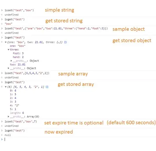 get and set localstorage in pure javascript