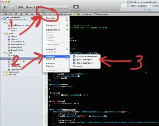 result of the code above