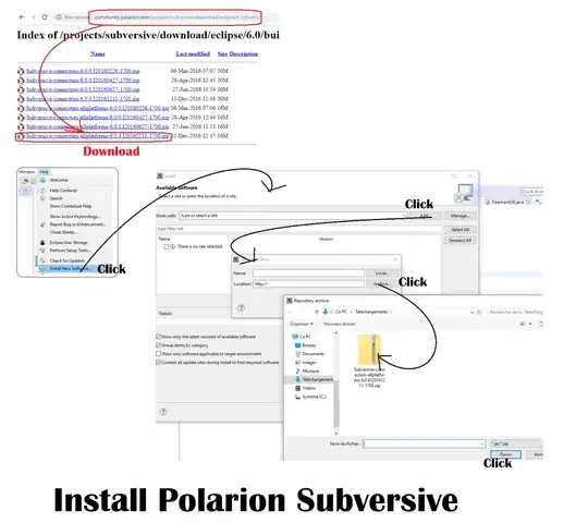 SCREENSHOT HERE: *Explaining how to install Polarion Subversive software*