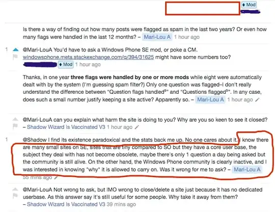 my app after button click
