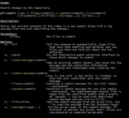 Extended usage help message