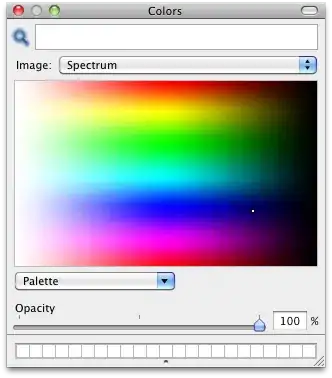 XCode 4.2 colour chooser