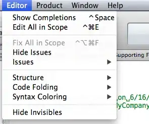 output with fake data
