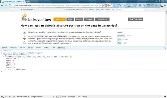Using element.getBoundingClientRect() in Chrome