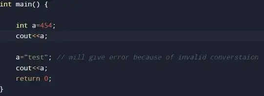 Notice the days in the labels and the days in the picker