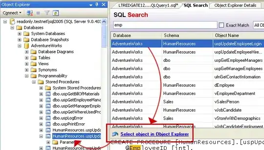 Screenshot of the layout before changing