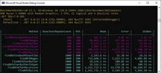 New benchmark results