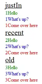 Screenshot of the error from the output tab
