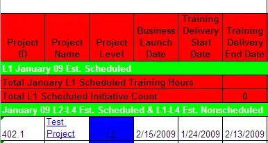 Screenshot of the issue