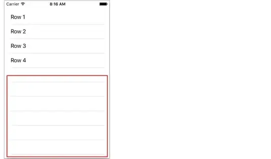 image for extra separator lines in UITableView