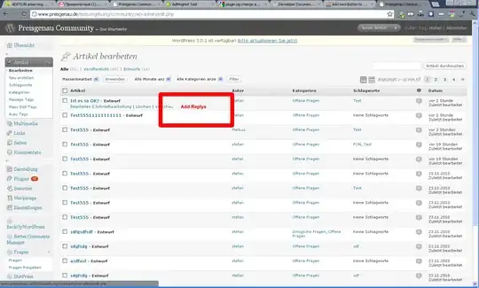 the application WebView screen shot