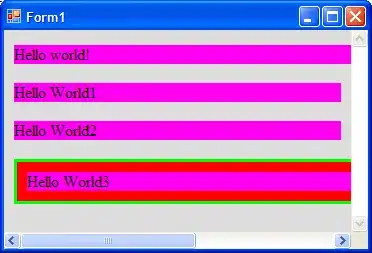 Screenshot of problem