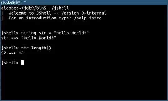 Screen shot of JShell