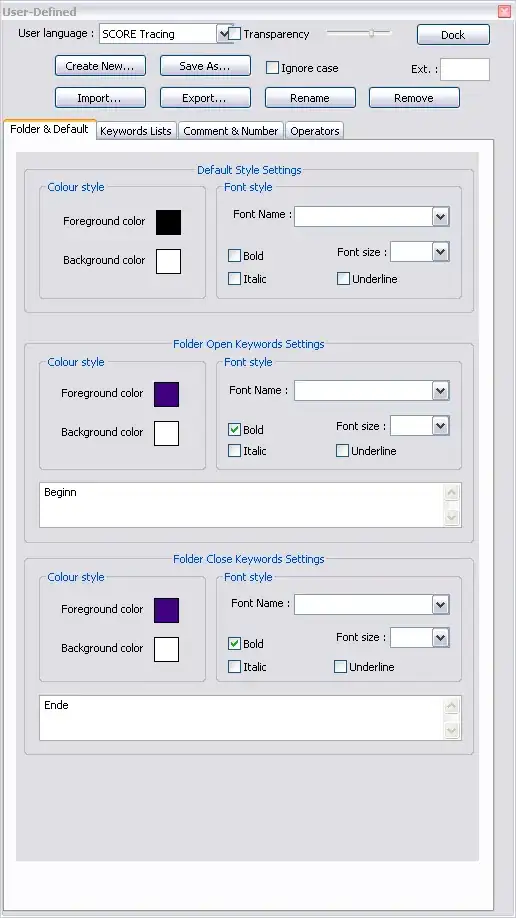 Folder Open Close Keyword