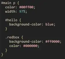 Folder structure of my project