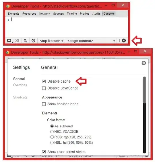 Here's a screenshot in Chrome