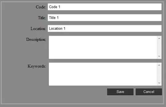 print showing how the substitution ends up, with empty lines