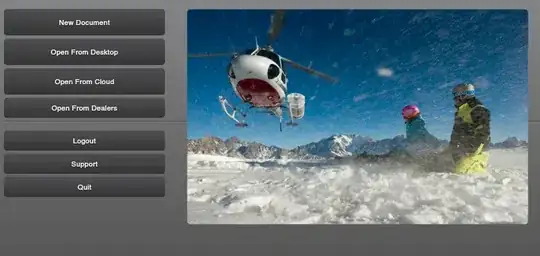 Welcome view after restore