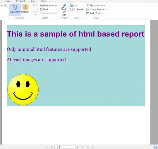 The pdf file generated with JRPdfExporter